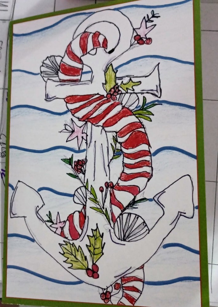 TMS 7th Grader Sara Escobar Gomez Wins Christmas Card Competition