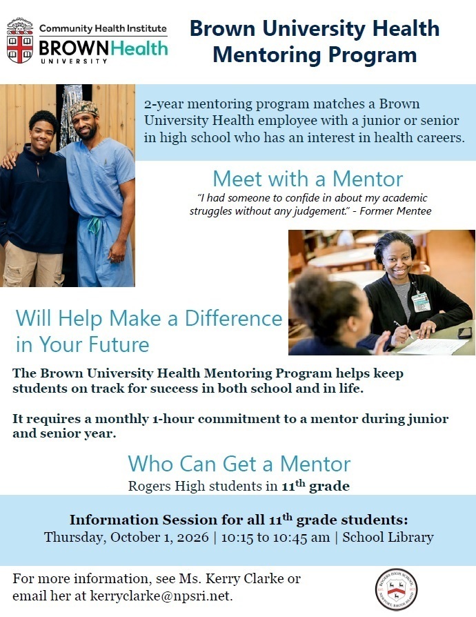 Brown Health Mentor Info Session 10.6.26