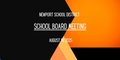 Newport School District school board meeting august 14, 2025