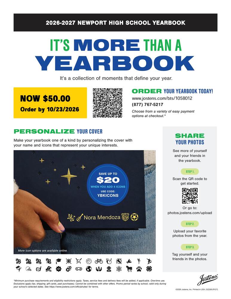 yearbook ordering flyer
