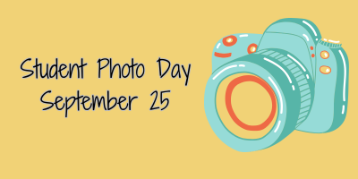 Camera with yellow background