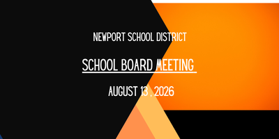 newport school district school; board meeting august 13, 2026