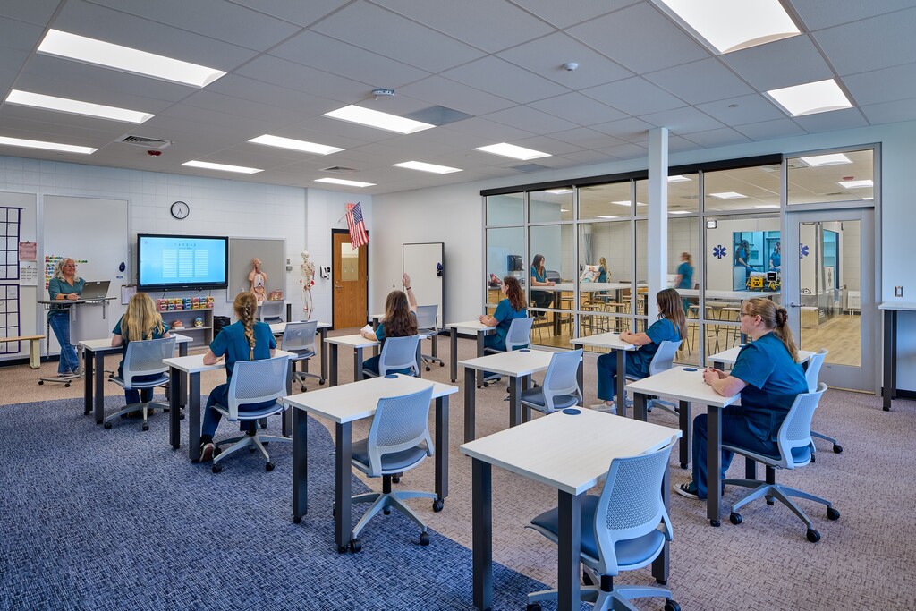 SRVRTC Newport's Health Science classroom.