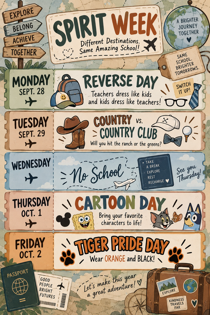 spirit week flyer