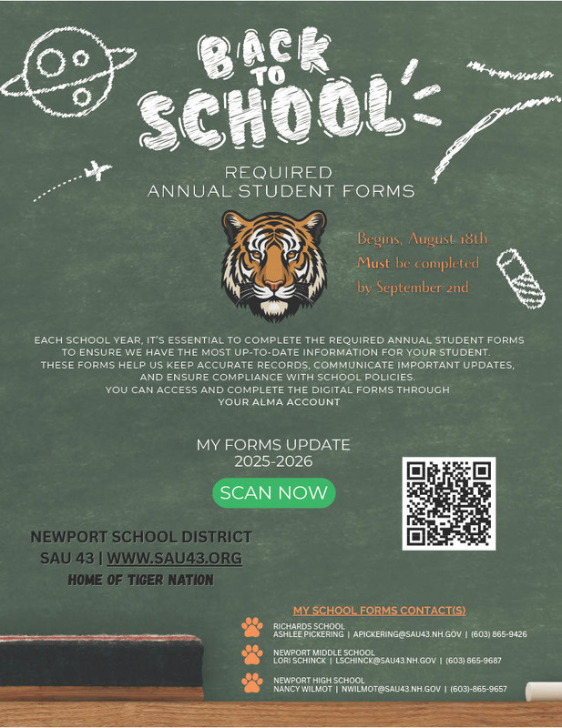 annual forms flyer with qr code