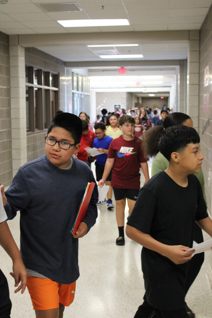 ON MY WAY TO CLASS AT NEWTON-CONOVER MIDDLE SCHOOL