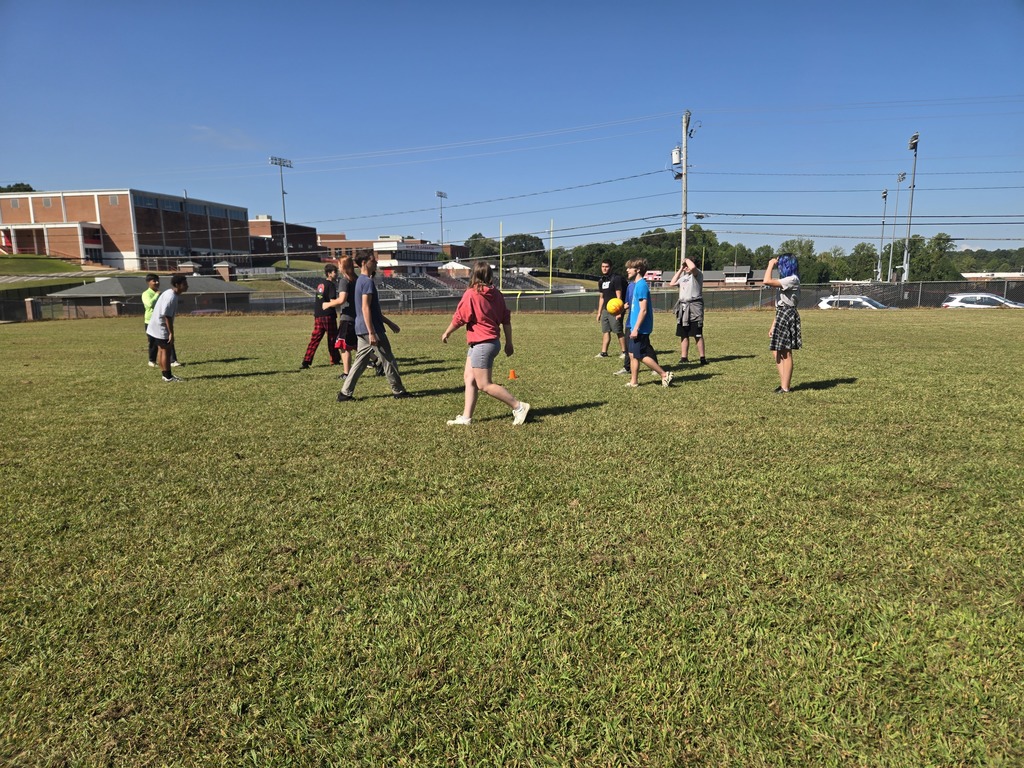DHS students playing outside
