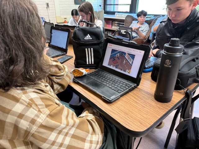 Students in Mr. Crosson's room plays a game about their Constitutional rights