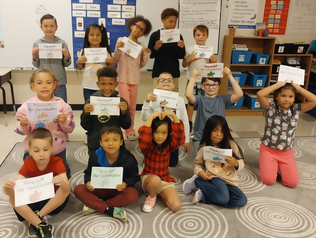 MS MCCASLIN'S CLASS AT NORTH NEWTON ELEMENTARY ON CONSTITUTION DAY 2025