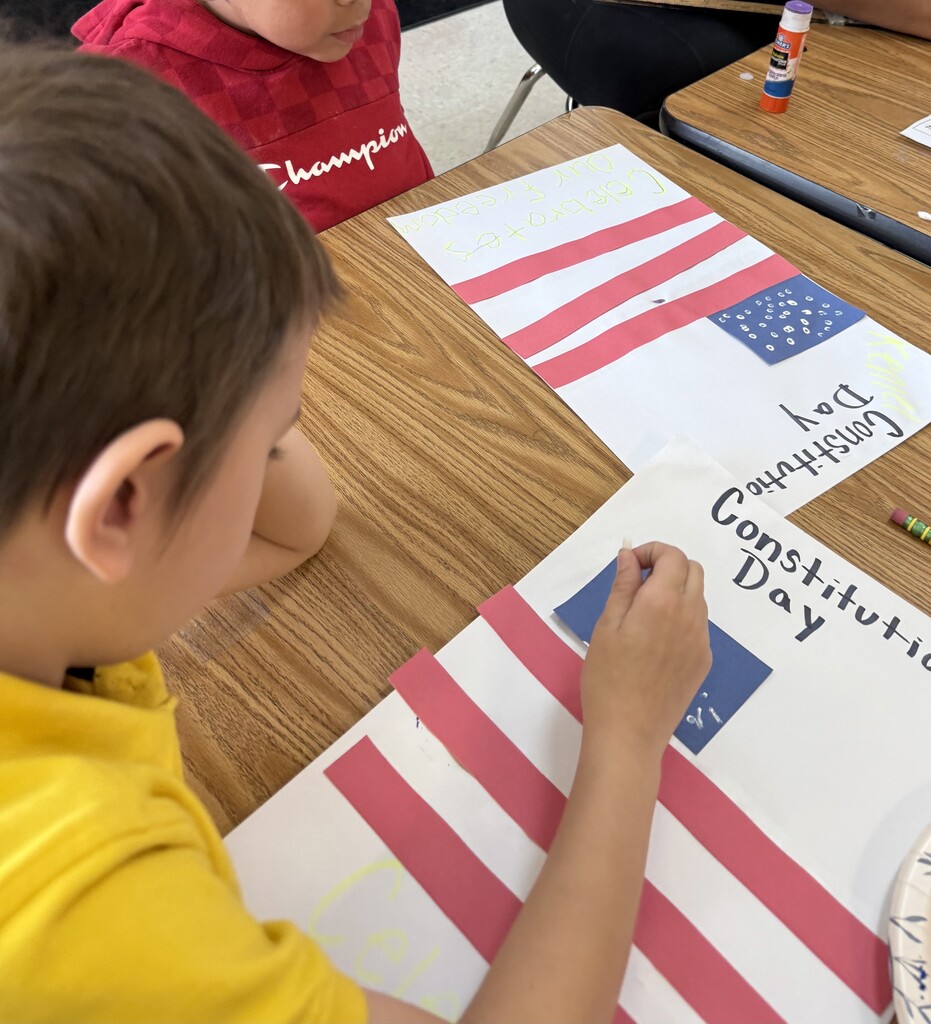 MRS BOUCHARD'S ELEMENTARY CLASS ON CONSTITUTION DAY 2025