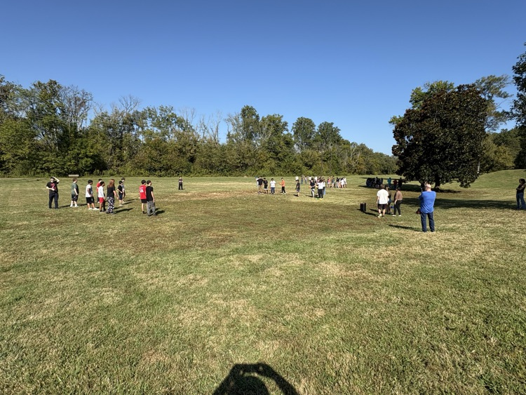 Students playing dodgeball 