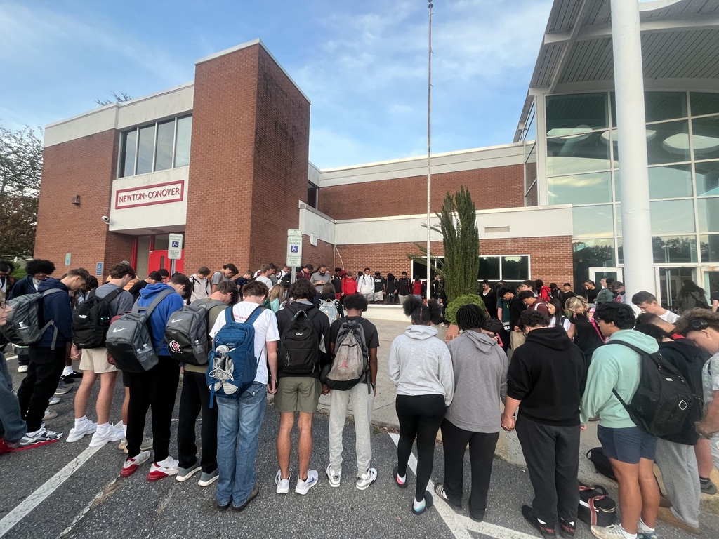 See You at the Pole at Newton-Conover High School