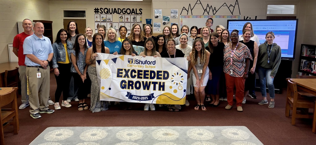 SHUFORD ELEMENTARY EXCEEDS GROWTH IN THE 2024-25 SCHOOL YEAR