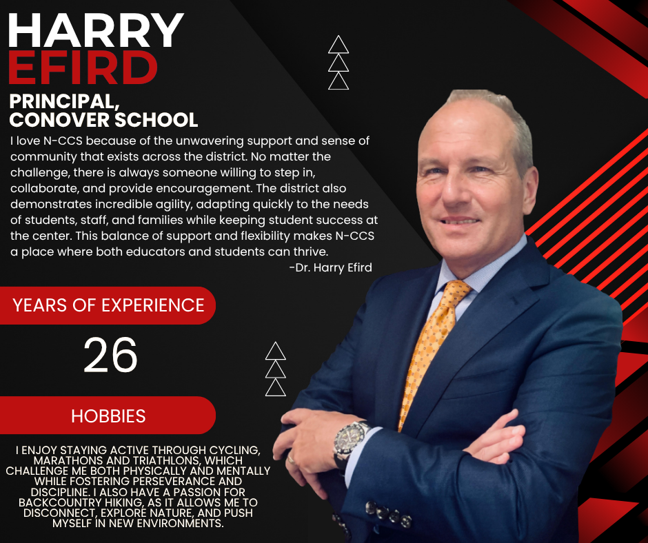 DR. HARRY EFIRD PRINCIPAL CONOVER SCHOOL