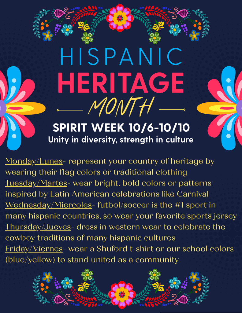 Hispanic Heritage Spirit Week - ENG