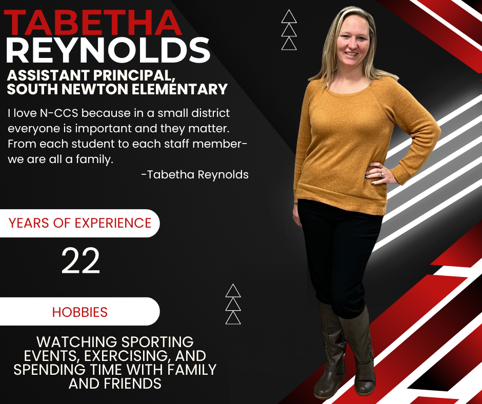 TABETHA REYNOLDS ASSISTANT PRINCIPAL SOUTH NEWTON ELEMENTARY SCHOOL