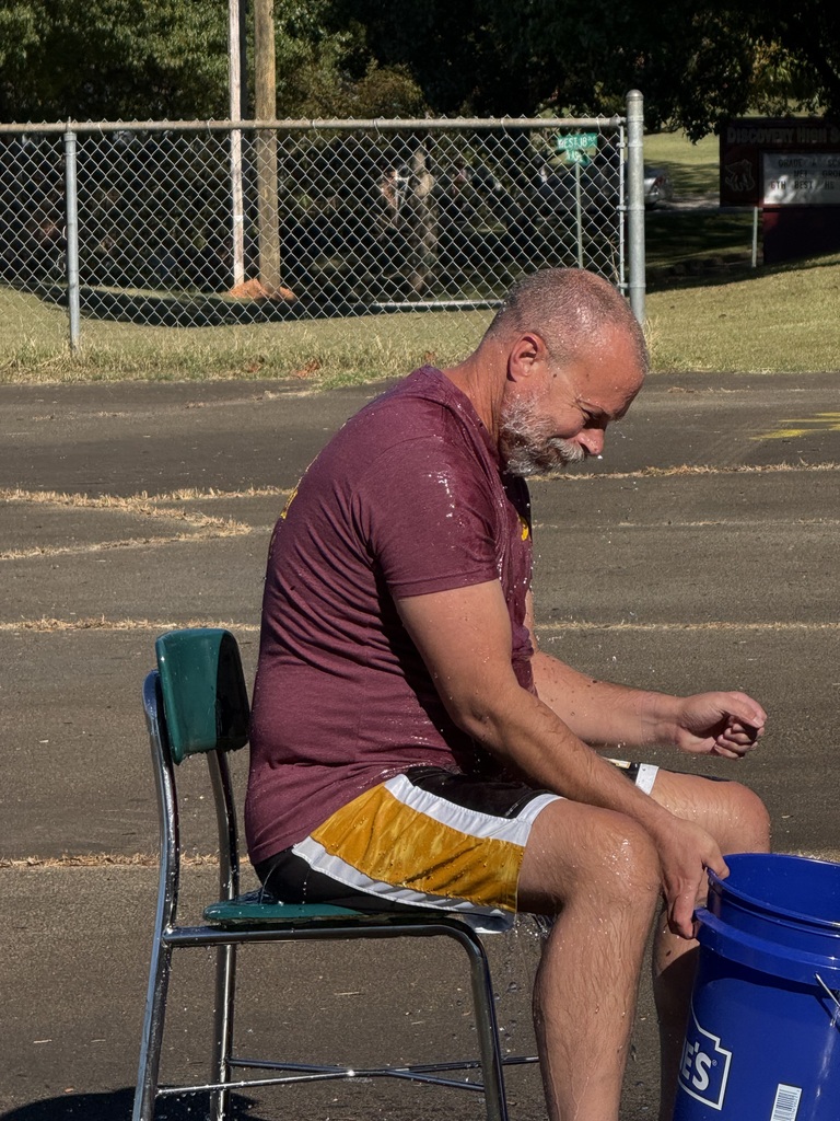 Mr. Whitener after the Ice Bucket Challenge