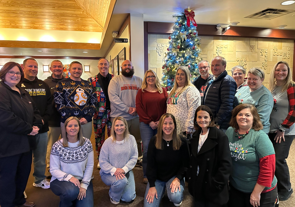 Newton-Conover City Schools employees wishing everyone a Merry Christmas.