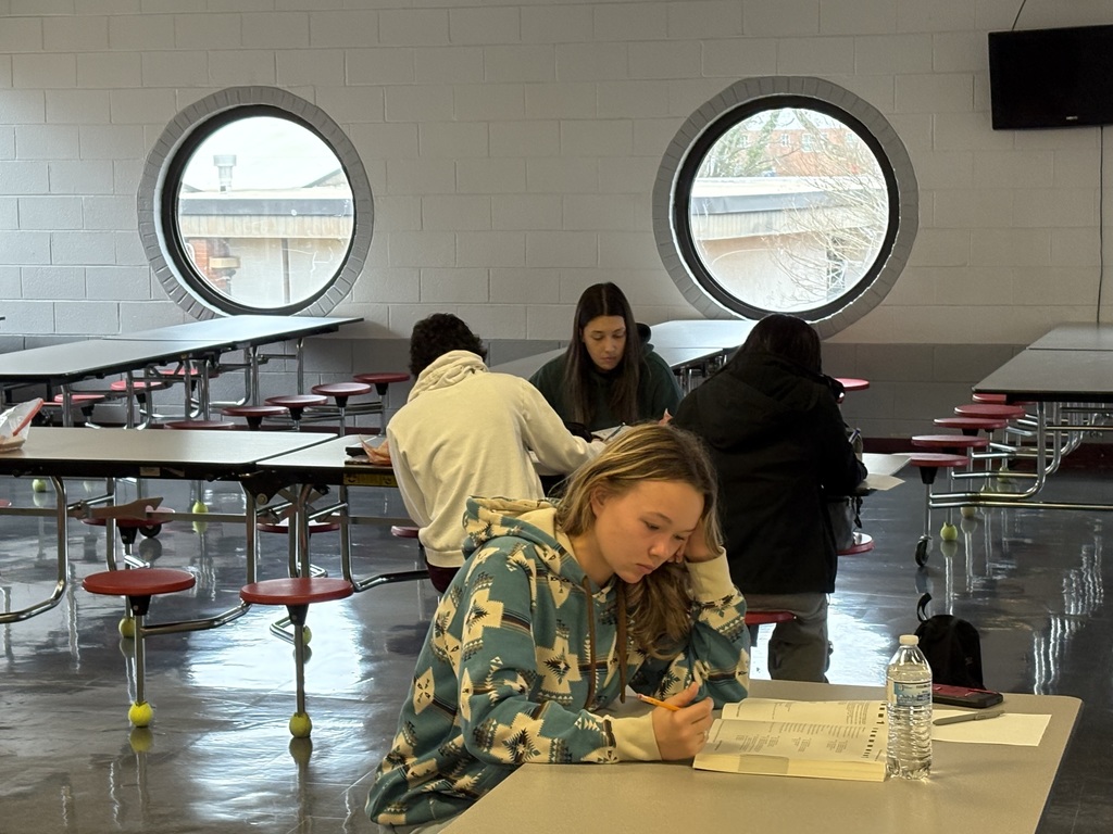 Naomi, Allie, Brooklyn, and Natalie attend the Saturday morning ACT prep session