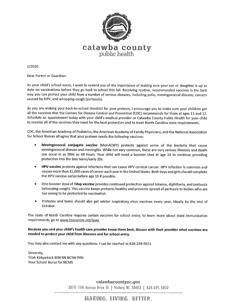 Nurse Letter English