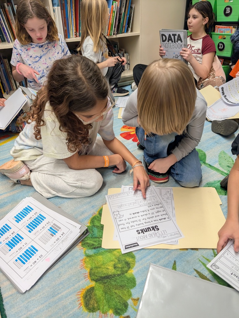 Ms. Yang's 4th graders worked hard to go over data and took ownership of their learning at Student-Led conferences! 