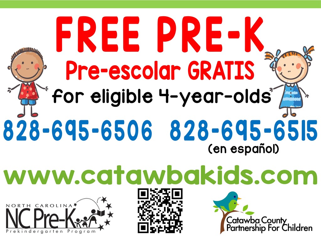 Free Pre-K for eligible 4-year olds