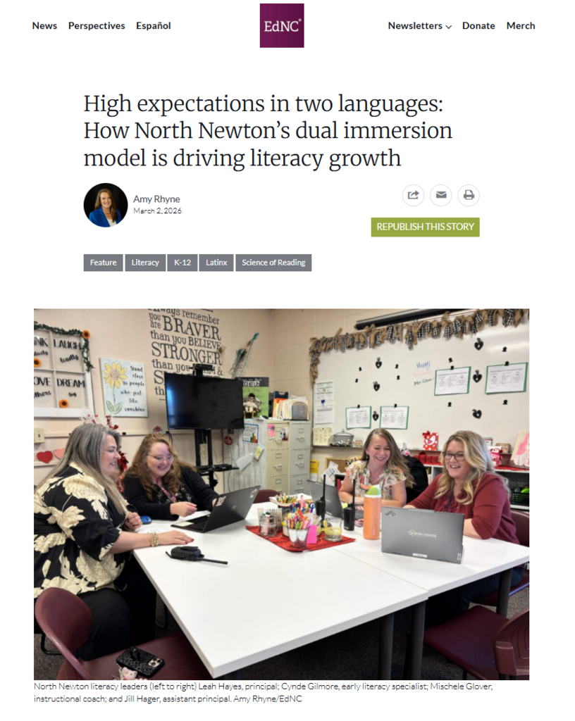 High expectations in two languages:  How North Newton's dual immersion model is driving literacy growth.