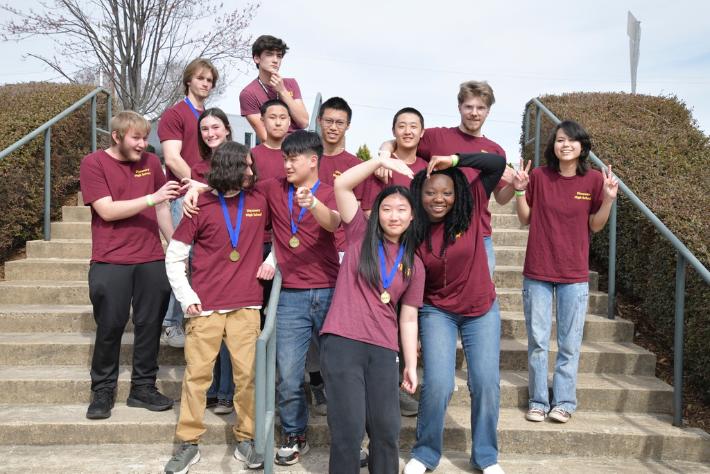 DHS Science Olympiad team being crazy