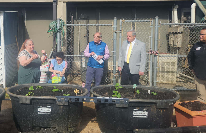 Senator Hollo Visits Conover School