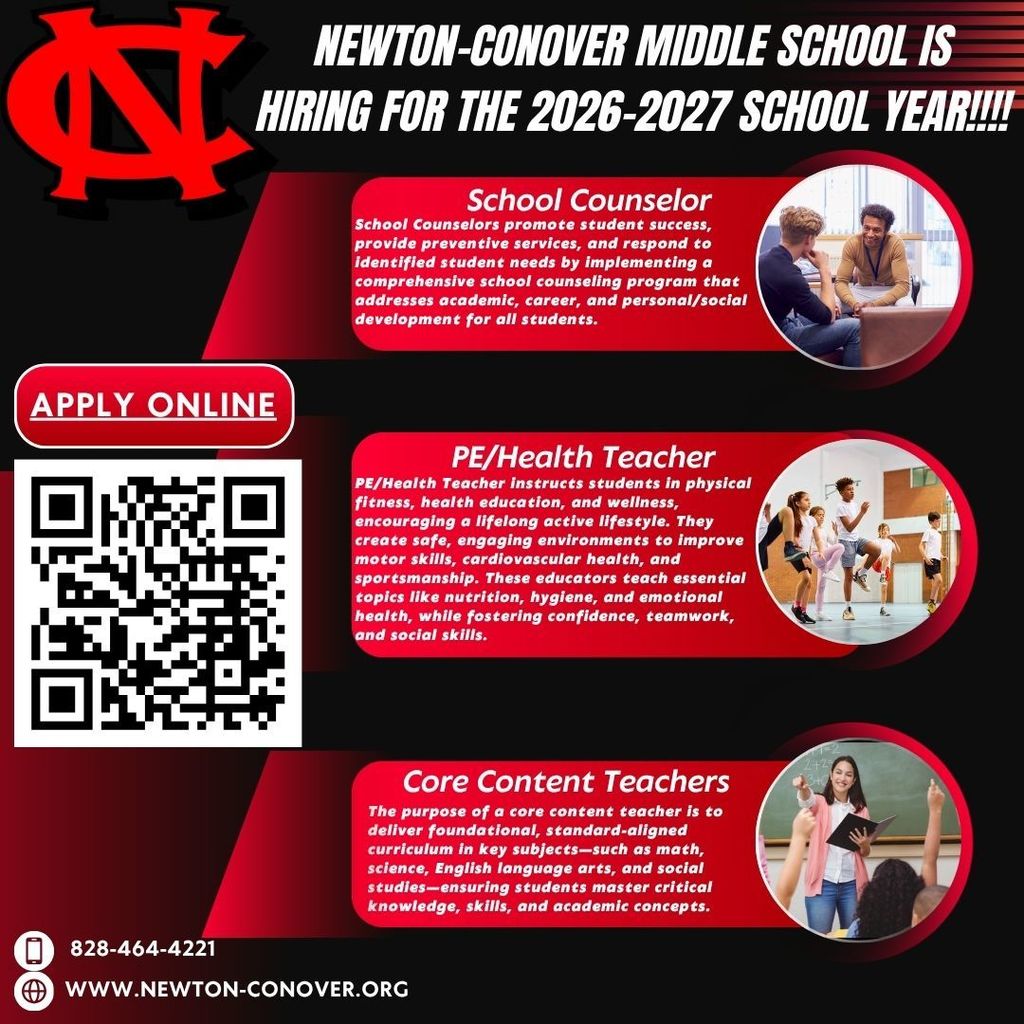 N-CMS Is Hiring for the 2026-2027 School Year!