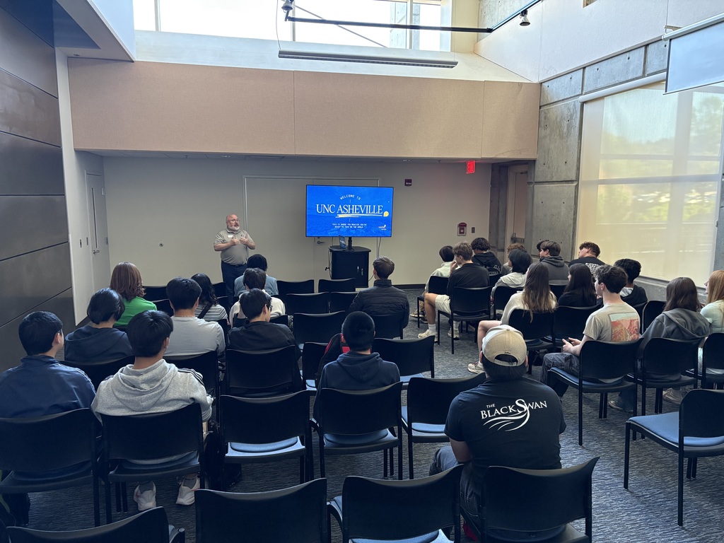 Information session at UNC-Asheville for our sophomores