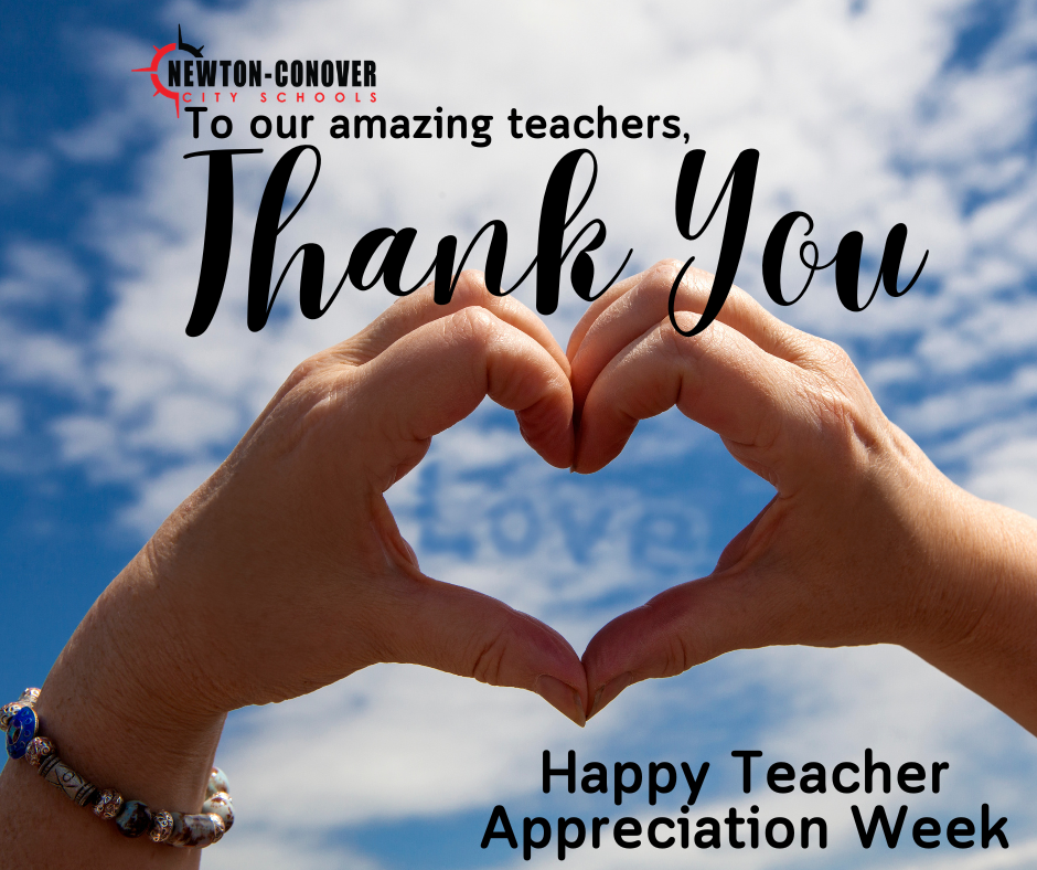 To our amazing teachers, Thank You!  Happy Teacher Appreciation Week