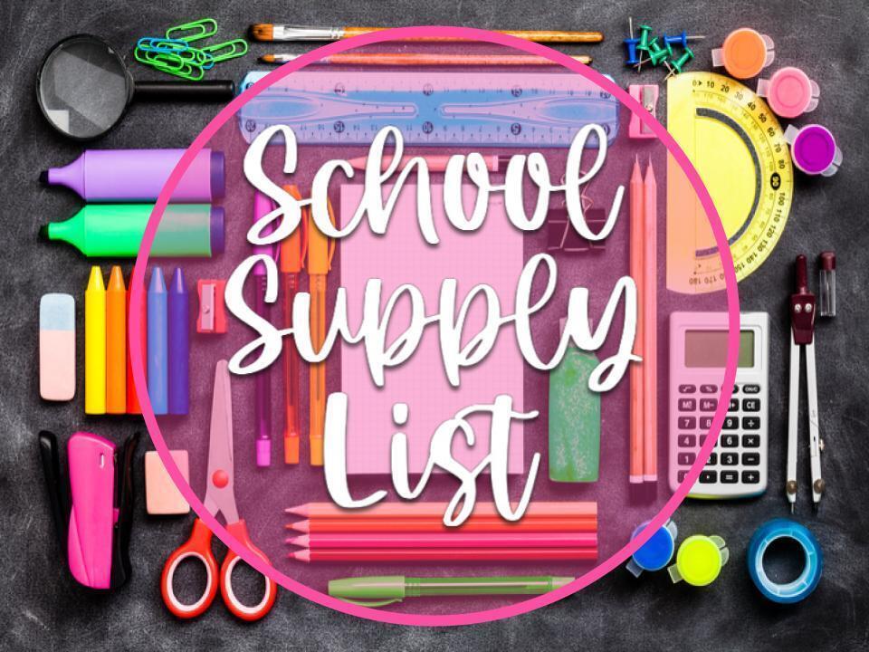 School Supply Lists