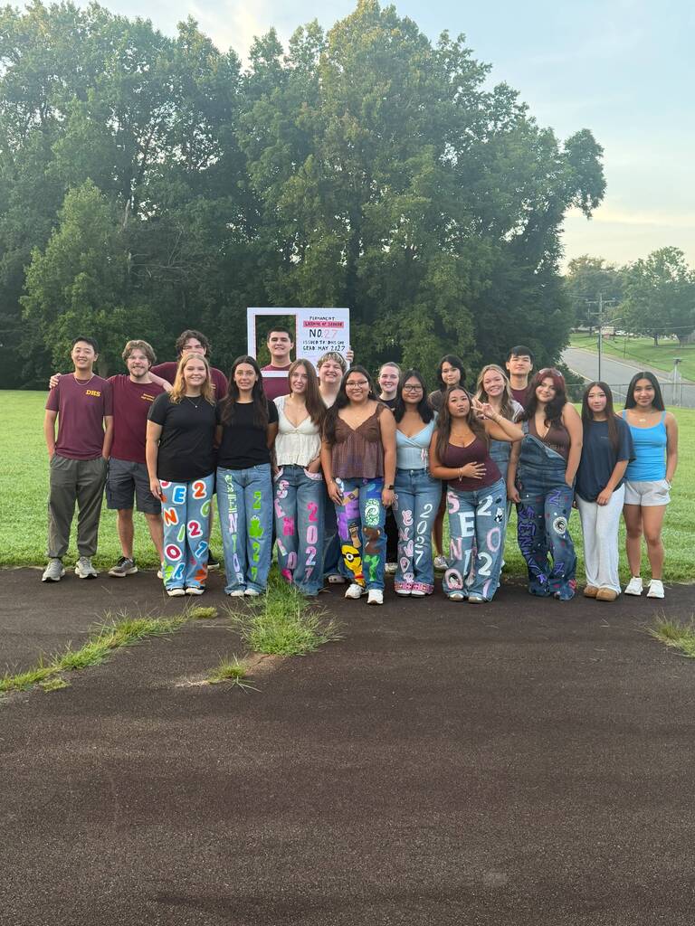 DHS seniors pose for a picture at their Sunrise Breakfast