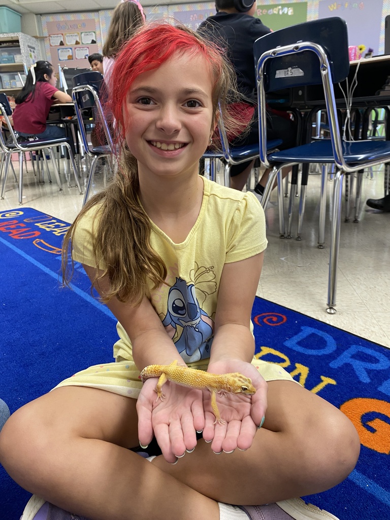 learning about their class pet