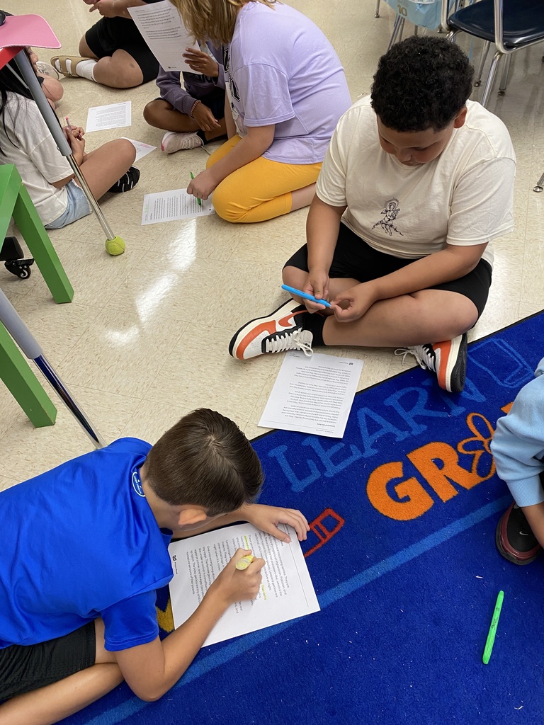 learning about their class pet