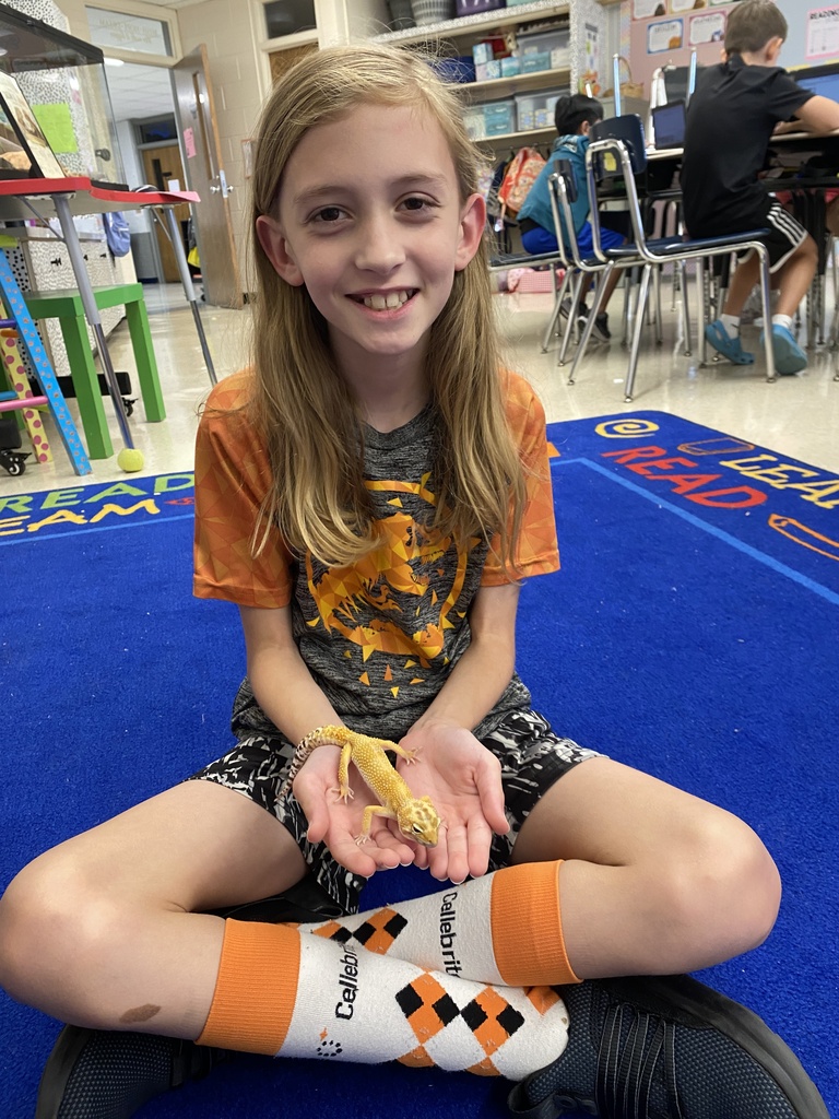 learning about their class pet