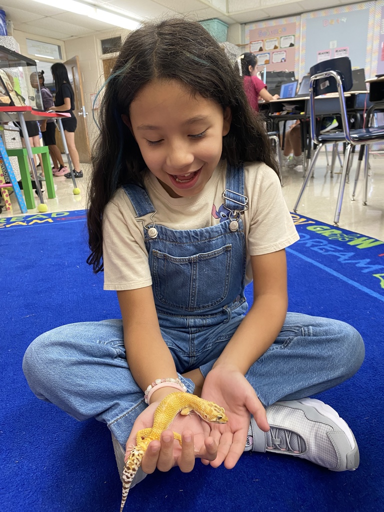 learning about their class pet
