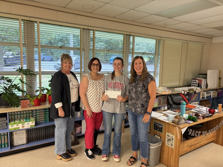 Rita from Shuford Credit Union, Tammy Brown, Ms. Isenhour and Cindy Geddes