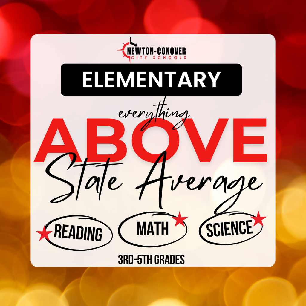 Elementary - everything above state average - reading, math, science 3rd-5th grades