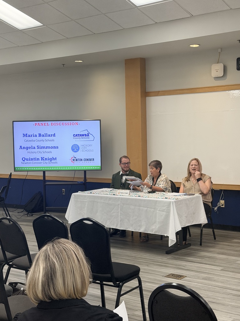 Our school counselor at South Newton Elementary, Quintin Knight, represented our district at the Connect Catawba Resource Forum this week alongside Hickory City Schools and Catawba County Schools in a panel titled, "Supporting School Success." 