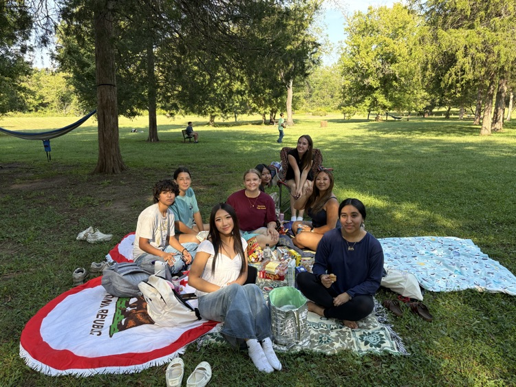 Students hanging out