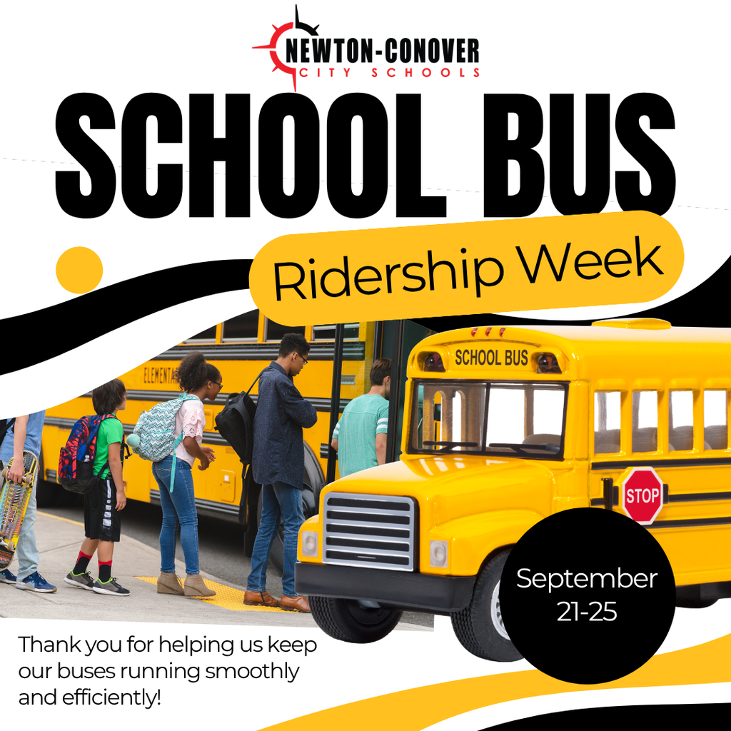 N-CCS - School Bus Ridership Week. Thank you for helping us keep our buses running smoothly and efficiently!. September 21-25