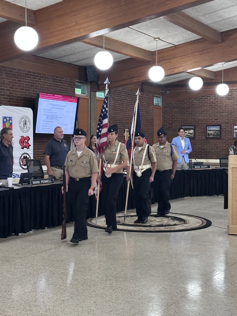 Presentation of Colors……….NCHS JROTC Color Guard Right Rifle - Cadet Seaman Joshua Williams American Flag and Commanding - Cadet Lieutenant Junior Grade David Friberg State Flag - Cadet Lieutenant Ellie Walker Left Rifle - Cadet Seaman Michael Tenjhay