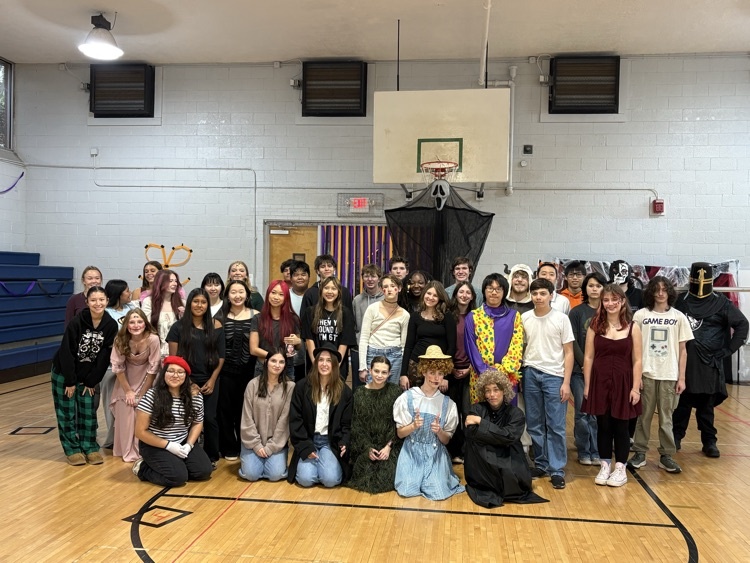 All of the students who helped set up