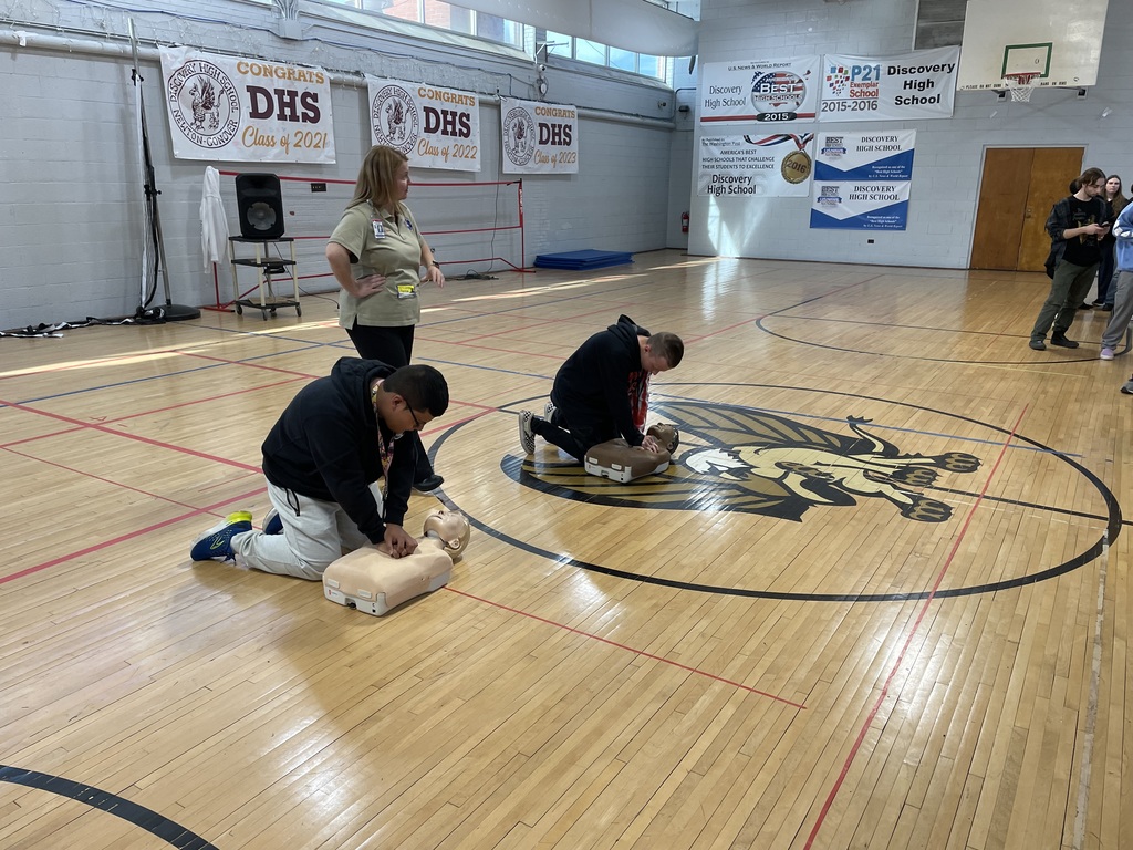 Marco and Collin practicing CPR