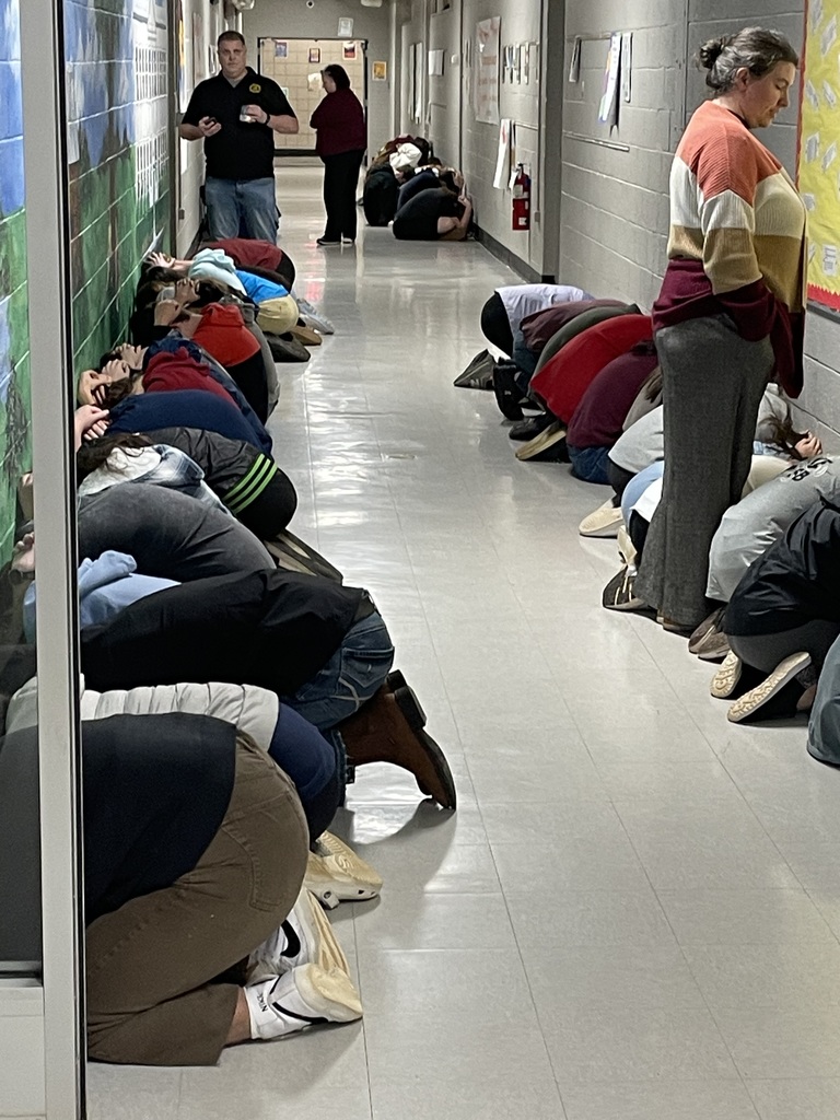 DHS Students participate in the tornado drill