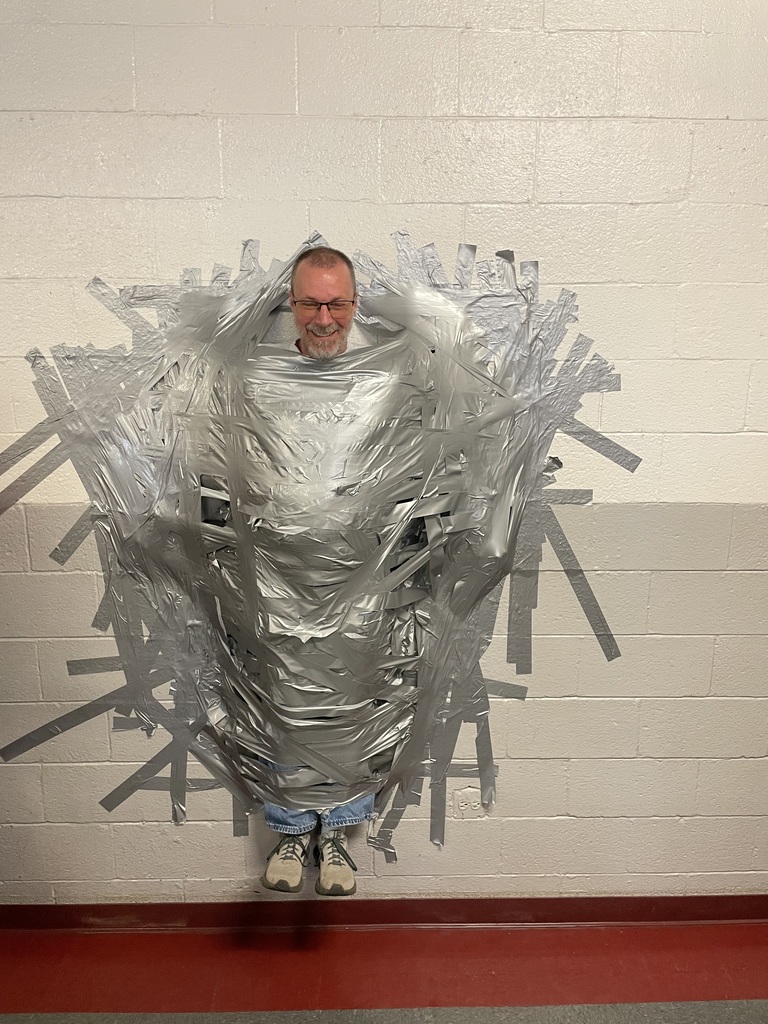 Whitener taped to the wall to raise money for kids with cancer