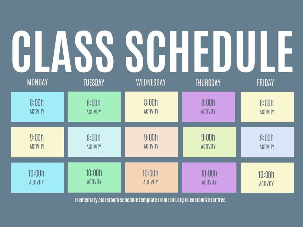 schedule