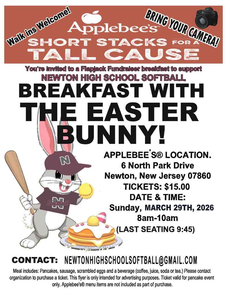 Softball easter breakfast at applebees